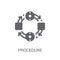 Procedure icon. Trendy Procedure logo concept on white background from Startup Strategy and Success collection