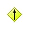 Proceed straight icon. Element of road signs icon for mobile concept and web apps. Colored Proceed straight icon can be used for