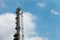 Process Columns of Natural Gas Plant with blue sky background