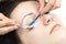 The process of eyelash extensions