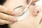 The process of eyelash extensions