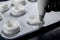 The process of making Pavlova dessert