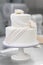 process making white wedding cake