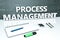 Process Management text concept