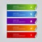 Process steps labels vector infographics mockup template