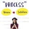 Process Strategy Success Vision Solution Graphic Concept