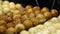 Process to cooking Takoyaki. Popular Ball-shaped Japanese snack night market