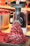 Processing and grinding moose meat at home