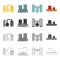 Processing plant related icon set