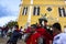 Procession of the Divine Holy Spirit from the Matriz church of Sao Jose in the Salesopolis city