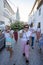 Procession in honor of the saint São Domingos in the village of Malpica do Tejo, district of Castelo Branco in Portugal