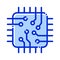 Processor, microchip, hardware, CPU  fully editable vector icons