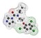 Prochloraz fungicide molecule. 3D rendering. Atoms are represented as spheres with conventional color coding: hydrogen white,.