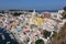 Procida - Panorama di Corricella da Salita Castello