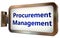 Procurement Management on billboard background