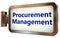 Procurement Management on billboard background