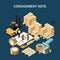 Procurement Management Isometric Composition