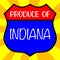 Produce Of Indiana Shield