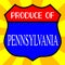 Produce Of Pennsylvania Shield