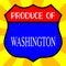 Produce Of Washington Shield