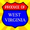 Produce Of West Virginia Shield