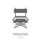 producer icon. Trendy producer logo concept on white background