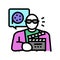 producer video film color icon vector illustration