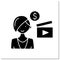 Producer woman glyph icon