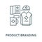 Product branding vector line icon, linear concept, outline sign, symbol