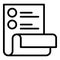 Product description icon outline vector. Compare product