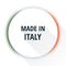 Product Made in Italy sign label illustration