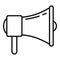 Product manager megaphone icon, outline style