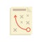 Product manager strategy icon flat isolated vector