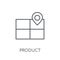 Product Positioning linear icon. Modern outline Product Position