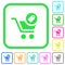 Product purchase features vivid colored flat icons