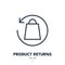 Product Returns Icon. Refund, Merchandise, Giveback. Editable Stroke. Vector Icon