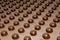 Production of chocolates, factory conveyor, conveyor belt