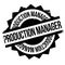 Production Manager rubber stamp