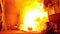 Production of steel in a steel mill - production in heavy industry