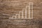 Productivity growth written on wooden background