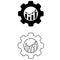 Productivity icon vector set. productive capacity illustration sign collection. performance analytics symbol.