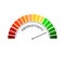 Productivity level meter. Economy and financial concept