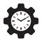 Productivity performance icon vector up arrow and gear symbol for your web site design, logo, app, UI. illustration, EPS10