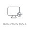 productivity Tools linear icon. Modern outline productivity Tool