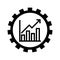 Productivity vector icon. production sign. efficiency illustration symbol. increase logo.