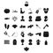 Profession, food and other web icon in black style. plumbing, tool, man icons in set collection.