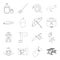 Profession, medicine, travel and other web icon in outline style.alcohol, plumbing, wedding icons in set collection.