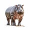 Professional 3d Illustration Of A Powerful Hippopotamus In Motion