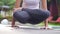 Professional asian woman practice Yoga sequence Core Strength Lift Up Pose