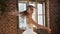Professional ballet dancer dressed in white tutu perform classic ballet dance, she trains gracefully in pointe ballet